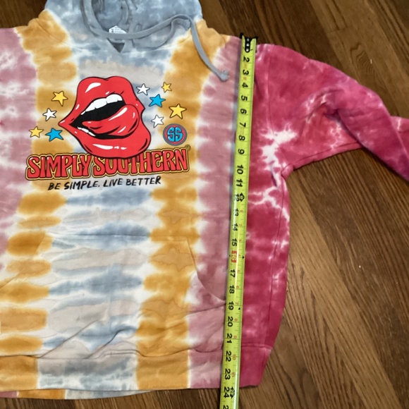 Simply Soythern tye dye hoodie ladies L - Picture 4 of 7